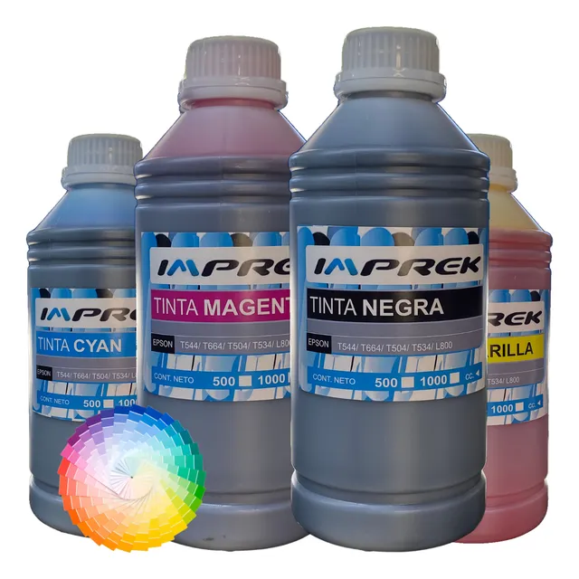 Kit Tinta Para Epson T544 L3110 L3150 L3250 X4 Litros Imprek