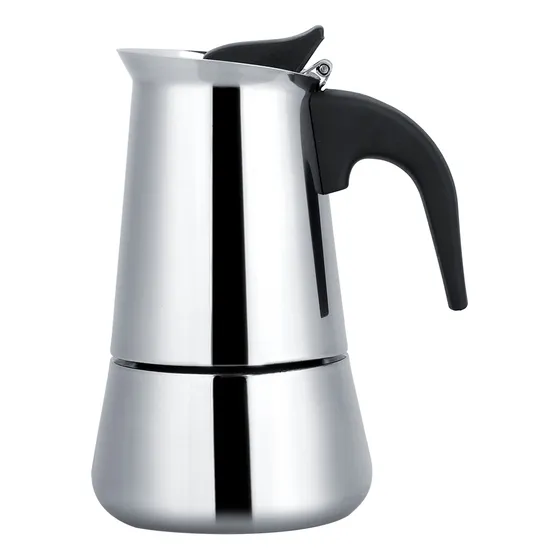 Zc Cafetera Portátil De Acero Inoxidable Moka Espresso