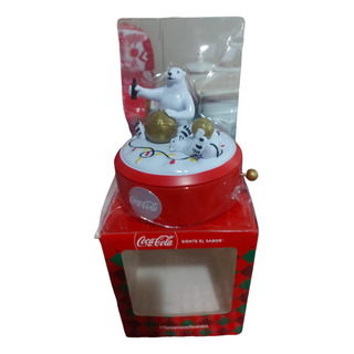 Figura Navideña Coca Cola Oso Nieve Gira Músical 2019 Decor Figura Navideña Coca Cola Oso Nieve Gira Músical 2019 Decor