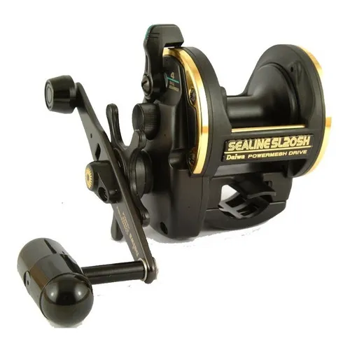 Reel Rotativo Daiwa Sealine Sl 20 Sh Carretel Grafito Pesca Color Negro/dorado