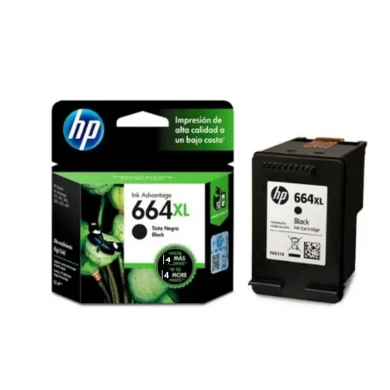 Cartucho De Tinta Hp 664 Xl Negro Original