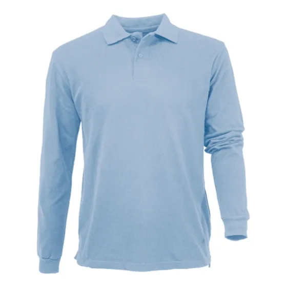 Polera Corporativa Pique Hombre Manga Larga - Filtro Uv+