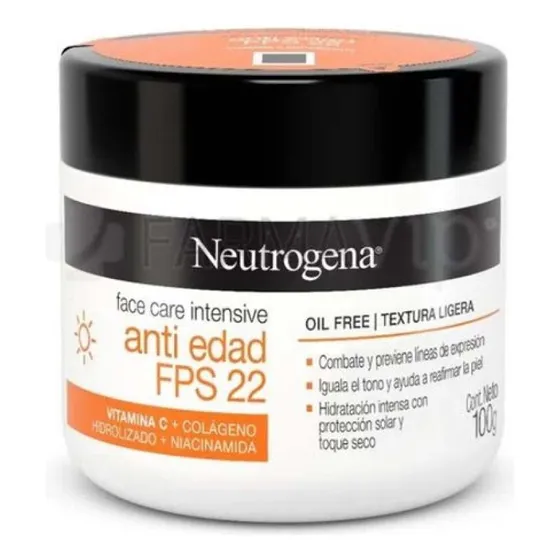 Neutrogena Face Care Antiedad Fps 22 Todo Tipo De Piel Día