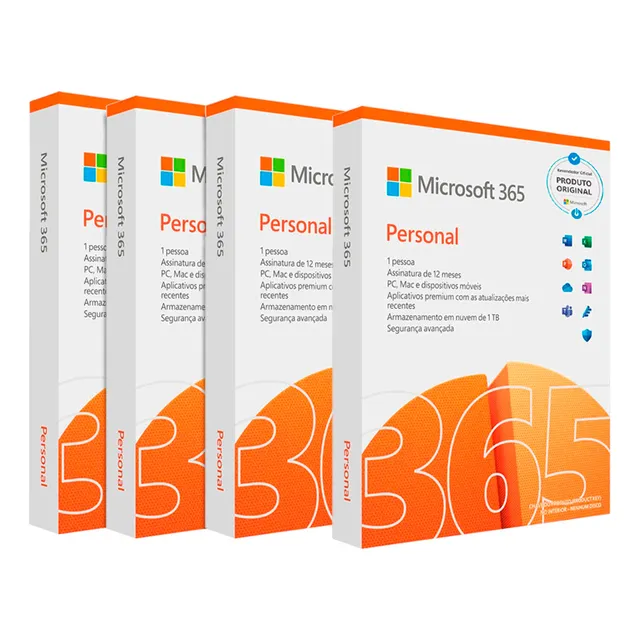 Software de oficina Licencia personal de Office 365 Kit personal de Microsoft Office 365 con licencia de 12 meses en formato físico