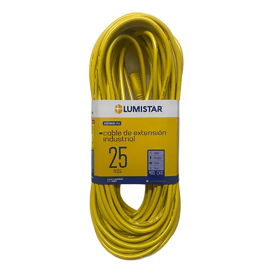 Cable De Extensión Industrial 25 Mts Lumistar 