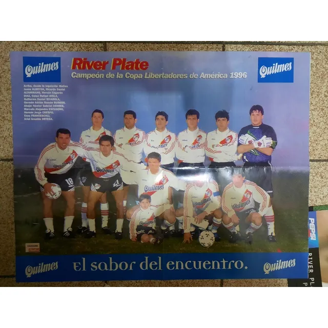Poster River Plate Campeon Copa Libertadores 96 El Grafico 