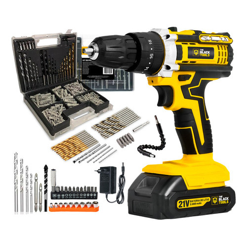 Parafusadeira Furadeira De Impacto Profissional 21v Tb21pw Com Kit Brocas E Buchas 300 Peç... Parafusadeira Furadeira De Impacto Profissional 21v Tb21pw Com Kit Brocas E Buchas 300 Peç...