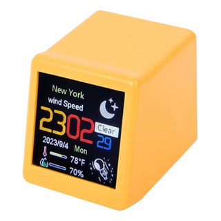 Relógio Wifi Clock Diy Screen Weather Creative Station Smart Relógio Wifi Clock Diy Screen Weather Creative Station Smart