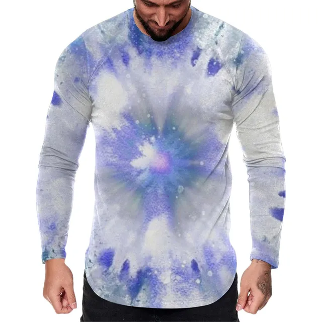 Camiseta Manga Larga Para Hombre Hipster Hip Hop Tinte