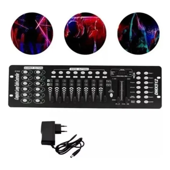Mesa Controladora Dmx 192 Canais Efeito De Luz 127/220v