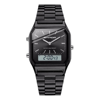 Reloj Digital Led De Pantalla Dual Sanda G Style En Acero Reloj Digital Led De Pantalla Dual Sanda G Style En Acero