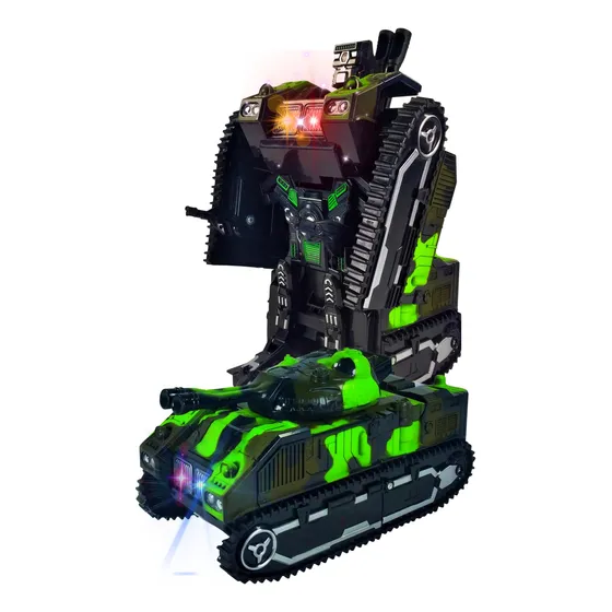 Tanque Auto Robot Transformers Sonido Música Pilas Juguete