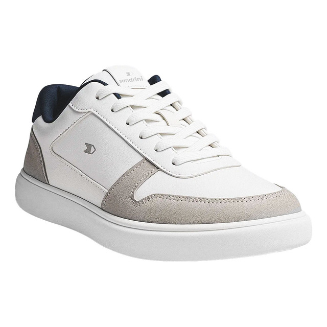 Tênis Sapatenis Masculino Sandrini Evoke Lite Branco Couro Tênis Sapatenis Masculino Sandrini Evoke Lite Branco Couro