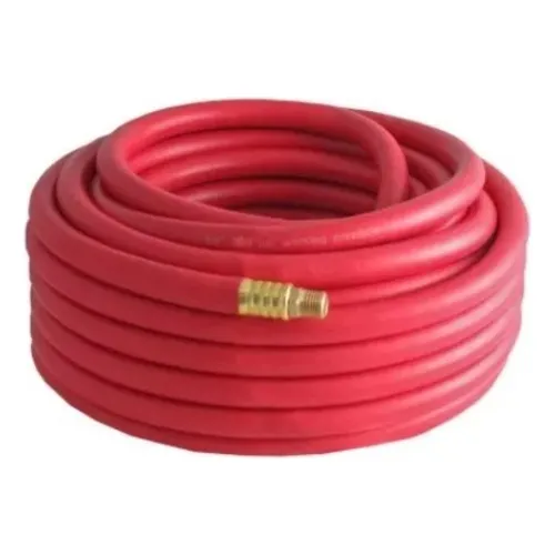 Manguera P/aire D/hule Roja 3/8'' X 50 Ft Conector 1/4'' Npt