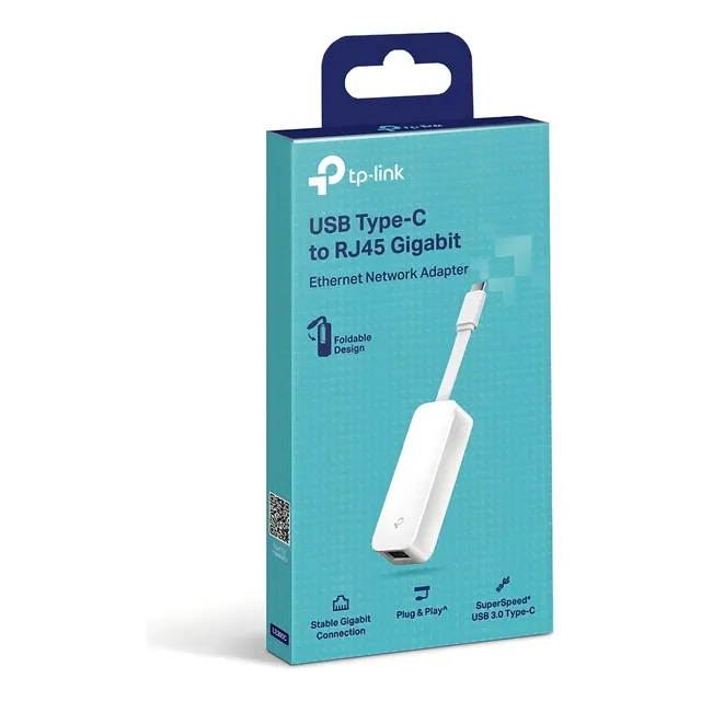 Cable TP-Link UE300C con entrada LAN RJ45 ETHERNET salida USB Type C