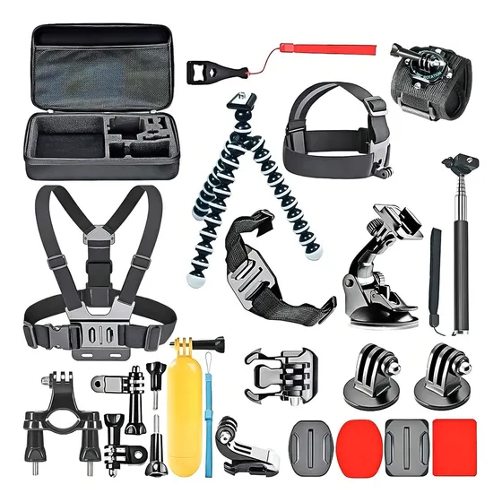 Kit Maleta Gopro Accesorios De Cámara Deportiva 28 Piezas