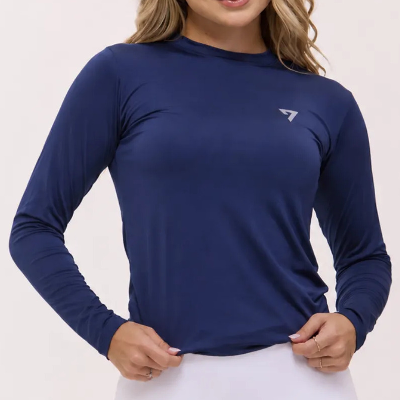 Camiseta Feminina Térmica Manga Longa Proteção Solar Uv