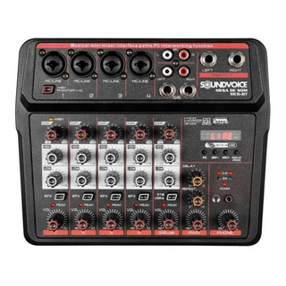 Mesa De Som Soundvoice Mc6 + Bt, Usb, Efx E Interface Usb Mesa De Som Soundvoice Mc6 + Bt, Usb, Efx E Interface Usb