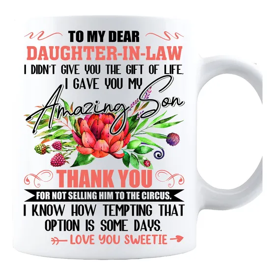 Regalo Para Nuera Suegra To My Dear Daughter In Law I Gave
