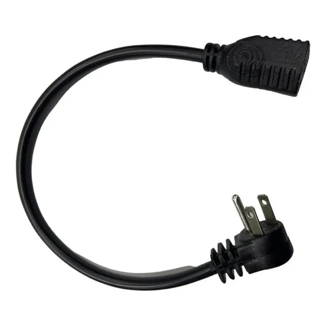 Cable Extension De Poder 30 Cm En Angulo Nema 5-15 