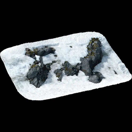Quix3l - Roca Glaciar - 3d - 3dsmax - Render - Bridg3  Model