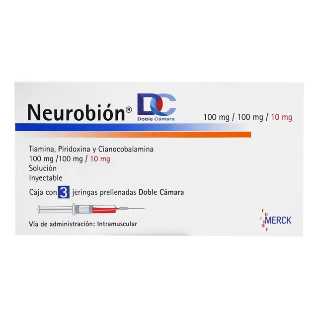 Neurobion Dc 100 Mg / 100 Mg / 10 Mg Caja Con 3 Jeringas Pre