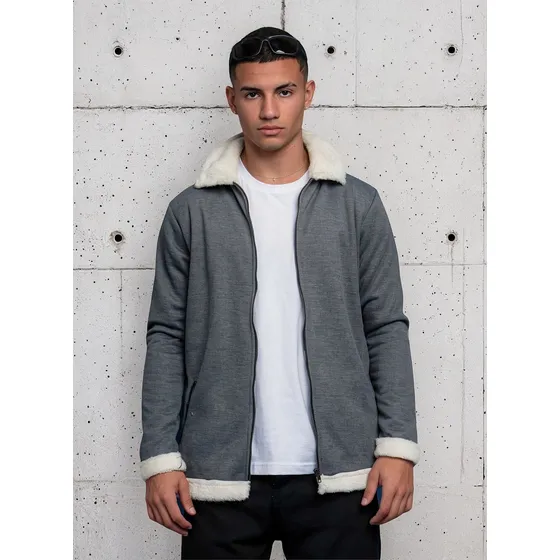 Campera Con Corderito Hombre Toca