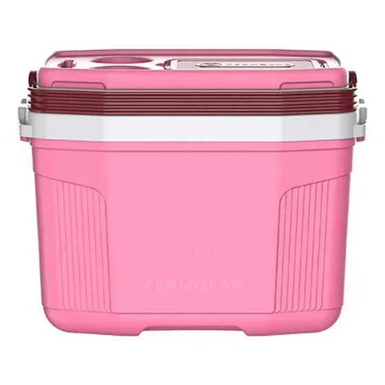 Caixa Cooler Térmico Cor Rosa 20 L Até 26 Latas Termolar Rosa