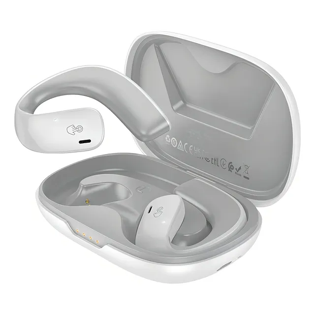 Auriculares Bluetooth Hoco Eq Open Air Conduction True Wirel Color Blanco