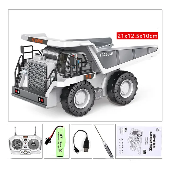 Excavadora De Aleación, Coche De Juguete, Volquete Eléctrico