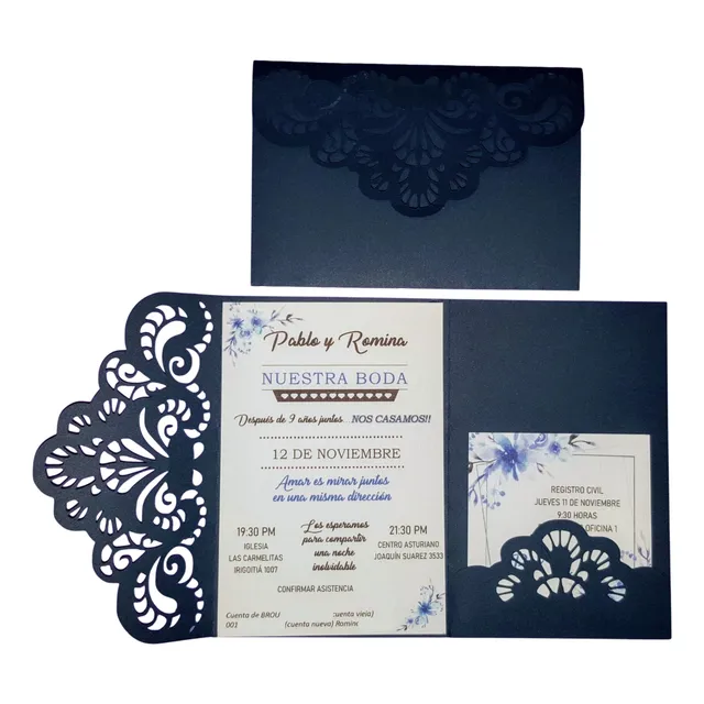 Invitaciónes Caladas Bodas., 15 Años....