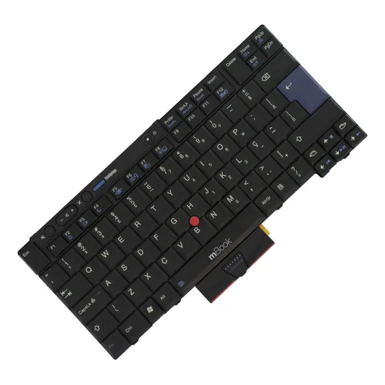 Teclado Para Notebook Lenovo Thinkpad T410 Br Com Ç Cor Conforme Imagens Do Anúncio Idioma Português Brasil