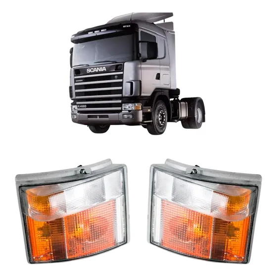 Juego Faros Giro Del Adaptable A Scania Serie 4 1998 Al 2012