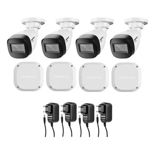 Kit 4 Câmera Intelbras Vhd 1130b Ip67 + 4 Vbox 1100e + Fonte Kit 4 Câmera Intelbras Vhd 1130b Ip67 + 4 Vbox 1100e + Fonte