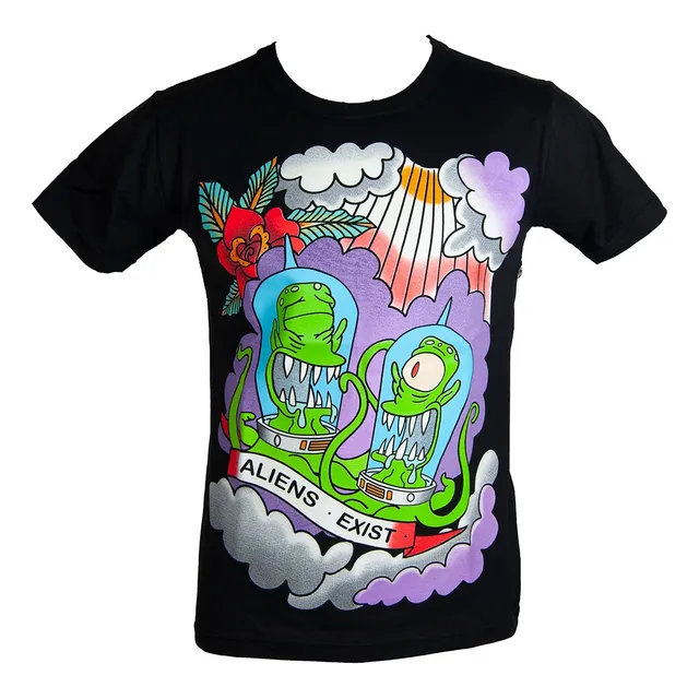 Kang Kodos Extraterrestres Simpsons Remera Brilla Oscuridad