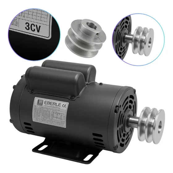 Motor Monofásico Serra Circular 3cv Alta Rotação Com Polia