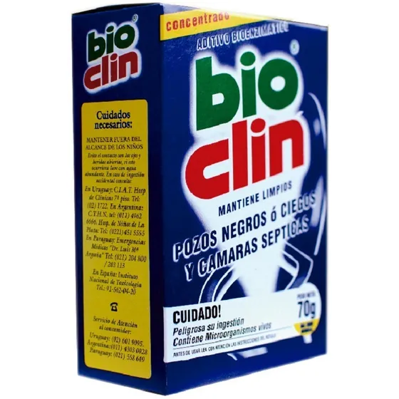 Bio Clin Bacterias Cañerías Y Pozos × 70 Grs