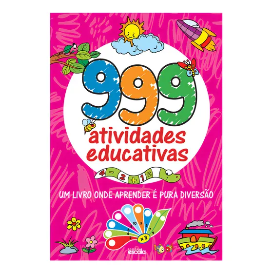Livro 999 Atividades Educativas - 200 Páginas Lafonte - Rosa