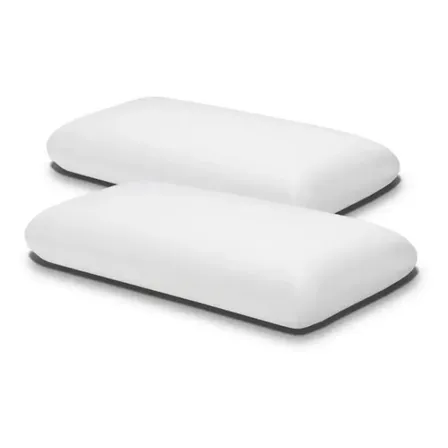 Set X2 Almohadas Inteligentes Viscoelasticas 60x35 Con Funda Blanco