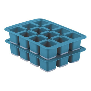 2 Molde De Hielos Flex Betterware - Cap 12 Hielos Estándar 2 Molde De Hielos Flex Betterware - Cap 12 Hielos Estándar