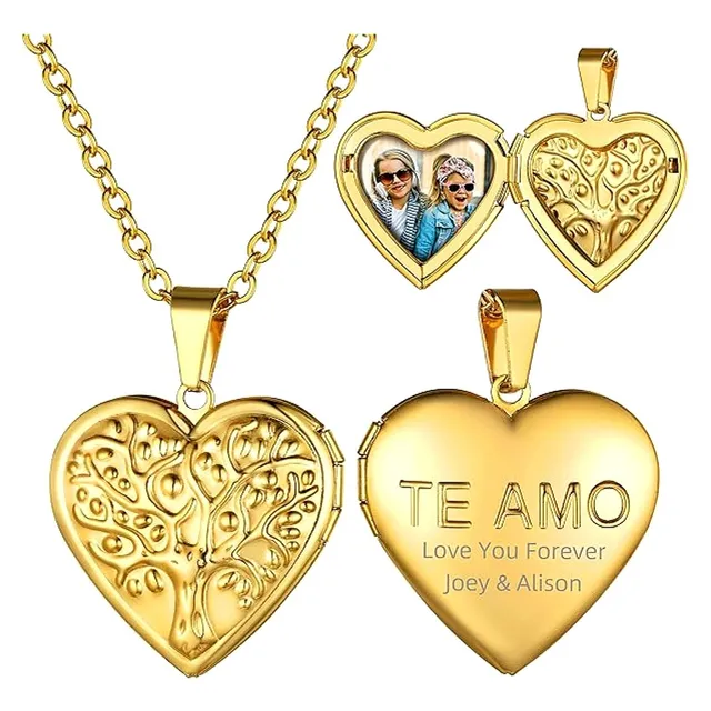 Relicarios Collar De Rosa Collar Te Amo Accesorios De Dama