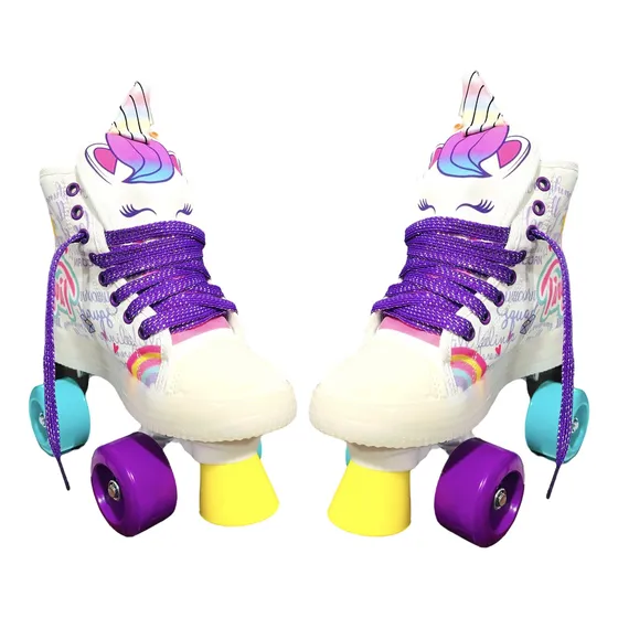 Patin Artisticos Infantil Patines Livianos Bota Cuero 4 Rued