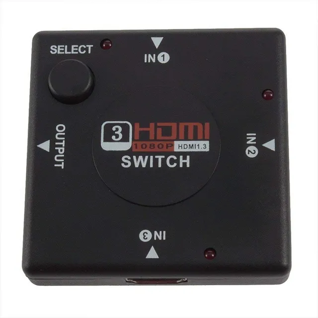 Switch Multiplicador De Puertos Hdmi 3 Entrada 1 Salida