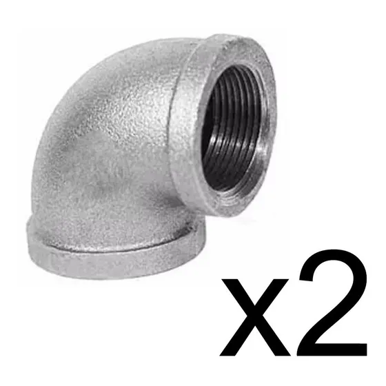 Codo Hierro Galvanizado 3/4 90grados