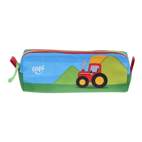 Estuche Cartuchera Rectangular Para Niños -tractor Capi Kids