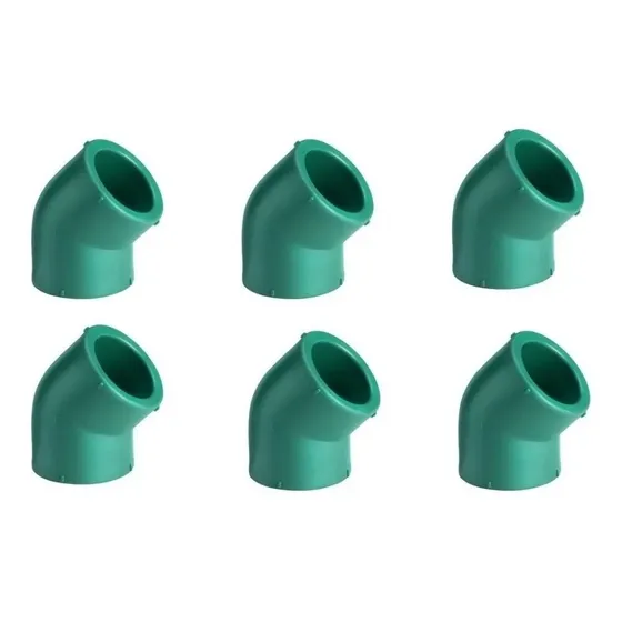 Codo 32 X 45º Mm. Termofusión Para Agua Caliente Y Fría X 6 