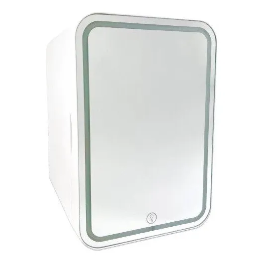 Mini Refrigerador Skincare Espejo Con Luz Led