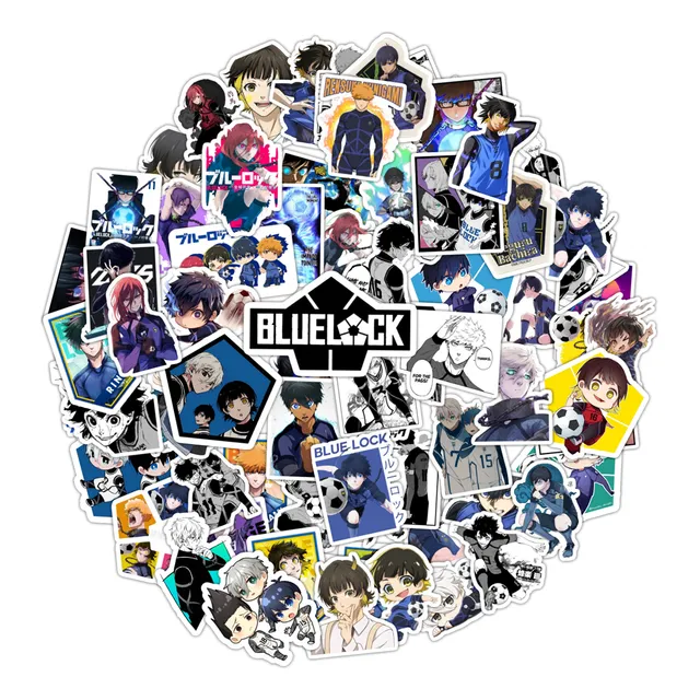 Pack 50 Stickers Adhesivo Anime Blue Lock