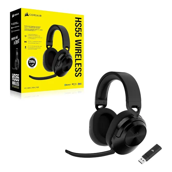 Audifono Gamer Inalambrico Corsair Hs55 Core