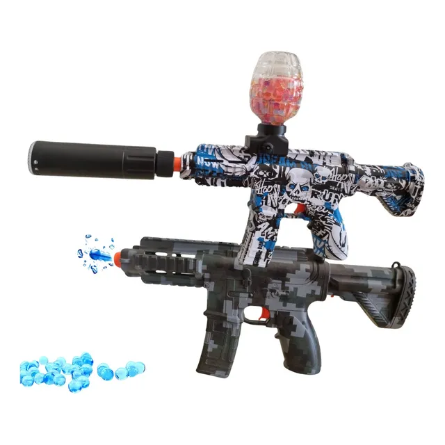 Arma De Gel Automatica M416 Ak 47 Com Luz Led Jogo Paintball